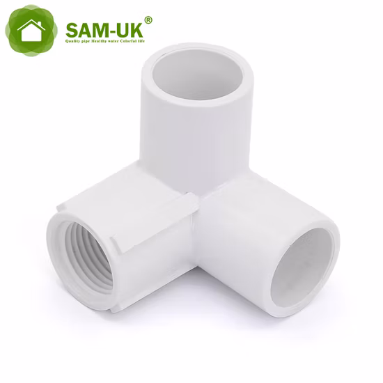 Пластиковая литьевая форма для тройника из ПВХ с фитингами высокого давления