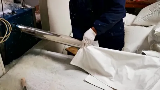 Китайский поставщик оптовый индивидуальный дизайн, 100% органический хлопок, оболочка, RDS, белый гусиный/утиный пух, роскошная двуспальная кровать для отеля/домашняя кровать, комбинированная подушка для сна